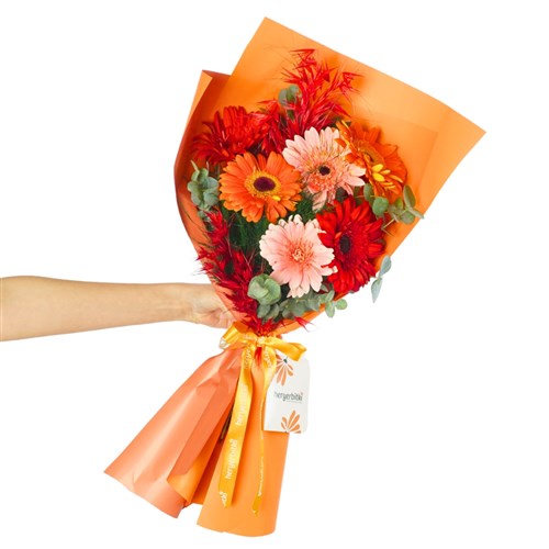 Color Pop (Renkli Gerbera Buketi)