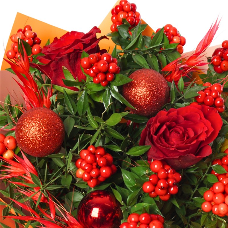 Holiday Berry (Kokina ve Kırmızı Güller Buketi)