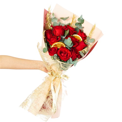 Forever Yours (10'lu Kırmızı Güller Buketi)