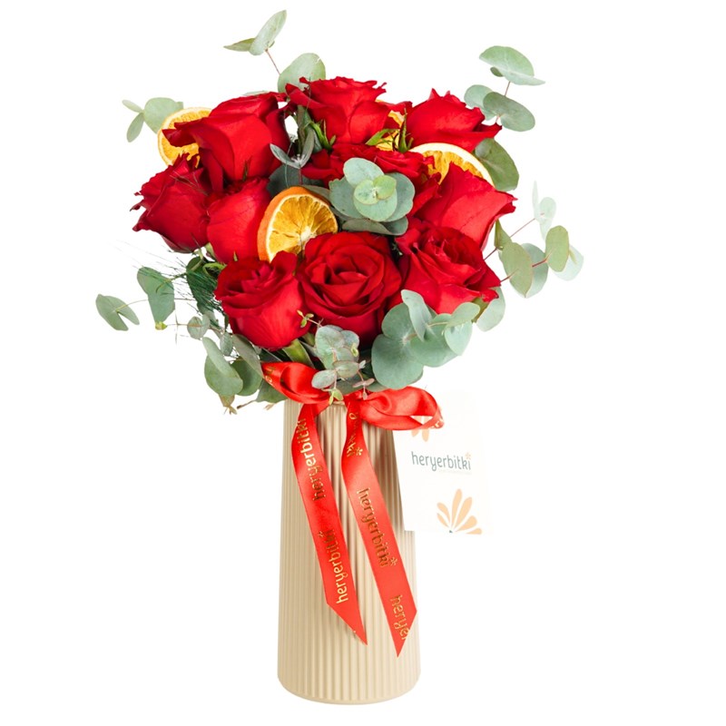 Red Aura (Bouquet of 10 Red Roses)