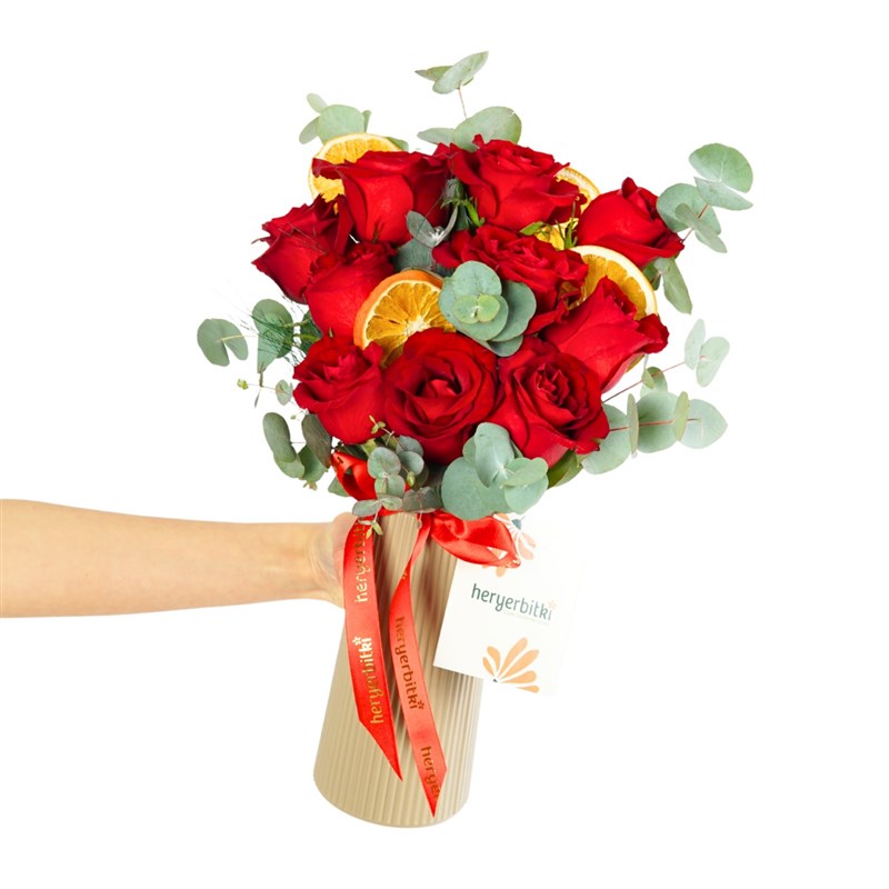 Red Aura (Bouquet of 10 Red Roses)