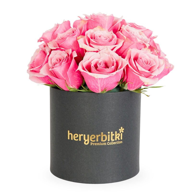 Double Pink Roses (15 Pink Roses in a Box)