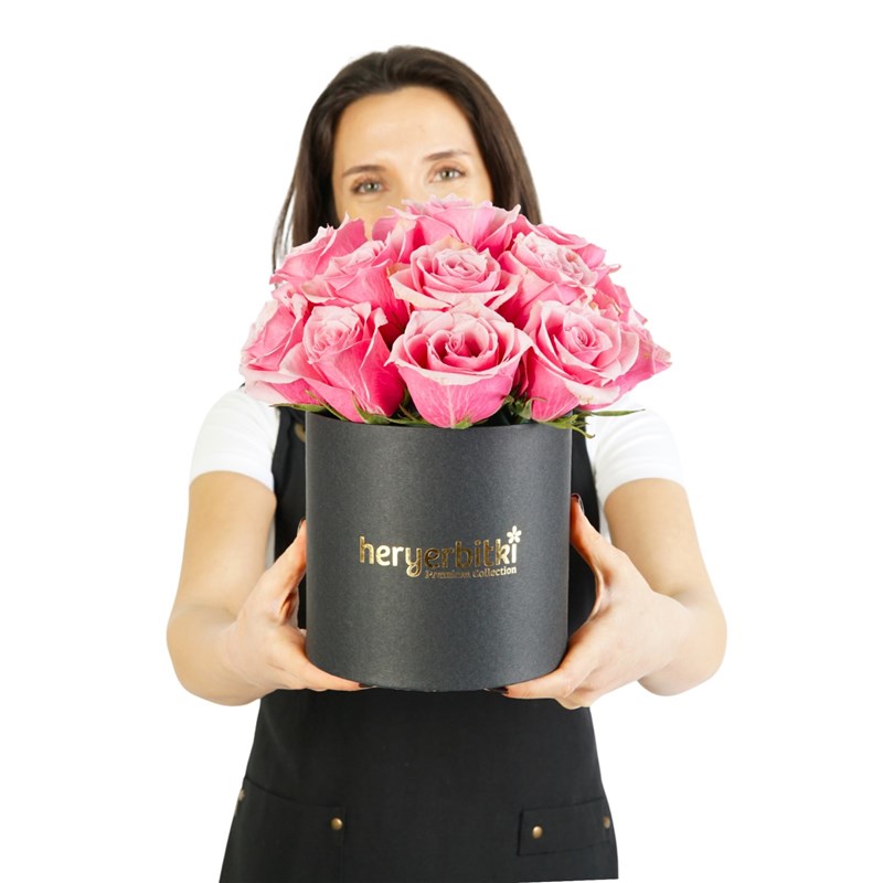 Double Pink Roses (15 Pink Roses in a Box)