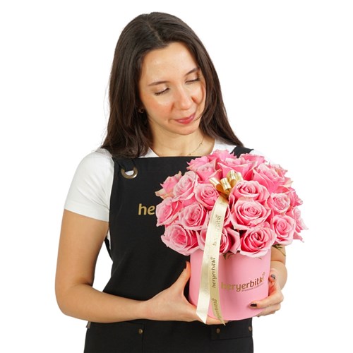 Premium Pink Rose Box (Kutuda 30'lu Pembe Güller)