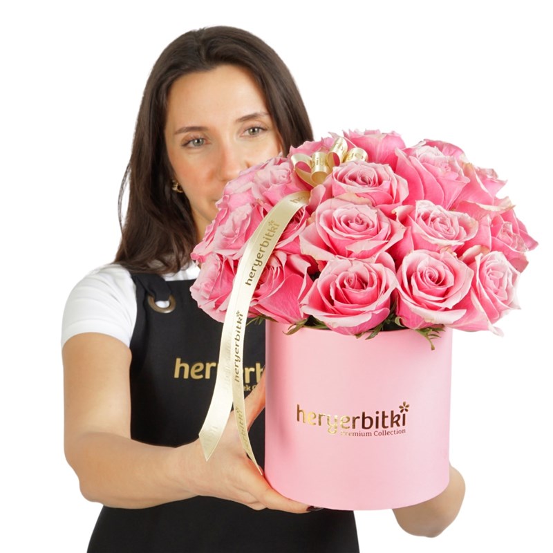 Premium Pink Rose Box (Kutuda 30'lu Pembe Güller)