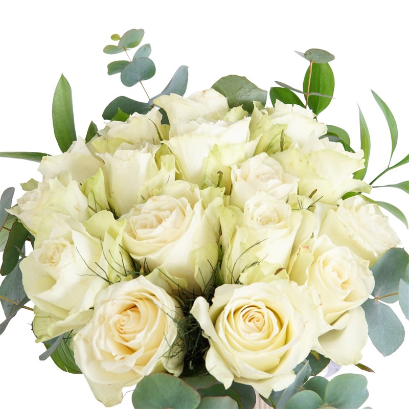 Beauty of White Roses (Arrangement of 15 White Roses)