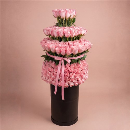 301 Pembe Gül Aranjmanı (Empire Pink Roses)