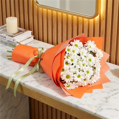 Beyaz Papatya Buketi (Energy Daisy Bouquet)