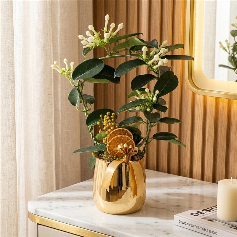 Yasemin Çiçeği - Gold Saksılı, Premium