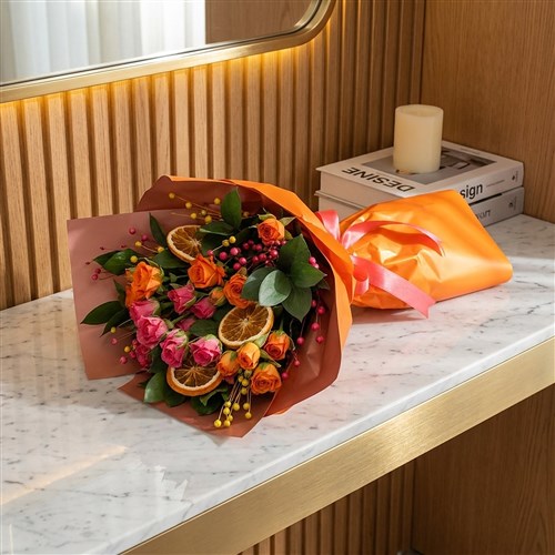 Confetti Bouquet (Renkli Güller Buketi)