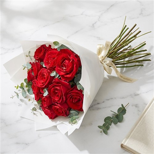 15'li Kırmızı Güller Buketi (Pure Love Roses)