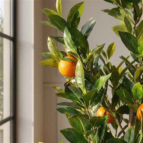 Yapay Mandalina Ağacı 150cm - Plastik Saksılı