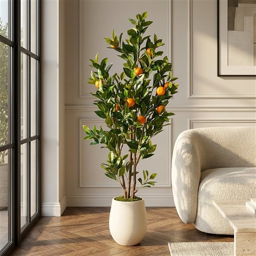 Yapay Mandalina Ağacı 180cm - Çömlek Saksılı