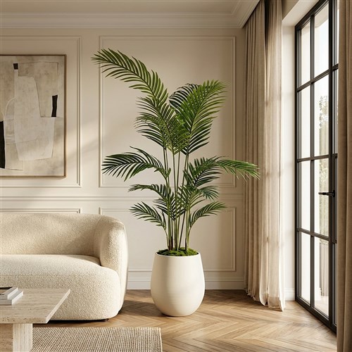 Yapay Areka Palmiyesi Ağacı 180cm - Plastik Saksılı