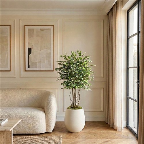 Yapay Benjamin Starlight Ağacı 135cm - Çömlek Saksılı