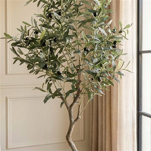 Yapay Zeytin Ağacı Spiral Gövde 120cm - Çömlek Saksılı
