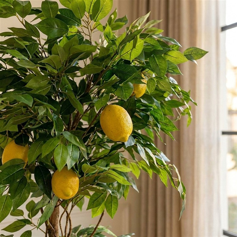 Yapay Limon Ağacı 2 Gövdeli 150cm - Çömlek Saksılı