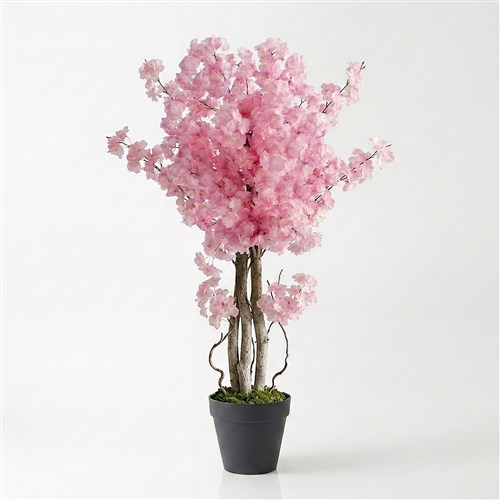 Yapay Pembe Bahar Dalı Ağacı 160cm - Plastik Saksılı