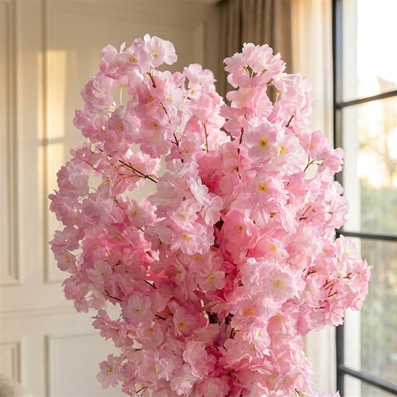 Yapay Pembe Bahar Dalı Ağacı 160cm - Plastik Saksılı