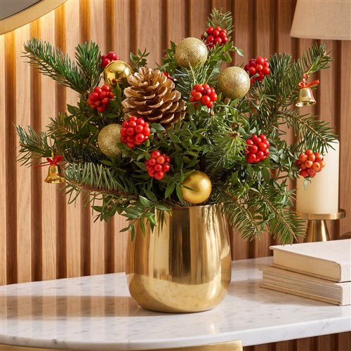 Deluxe Gold Christmas Gift (Kokina Aranjmanı)