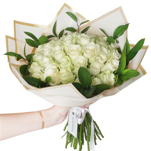 Beyaz Gül Buketi - 30 Beyaz Gül (Pure Love Roses)