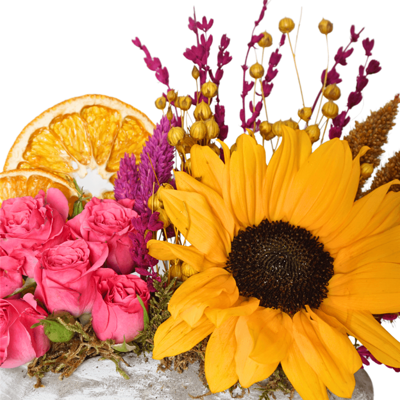 Sunflower (Ayçiçeği ve Güller Aranjmanı)