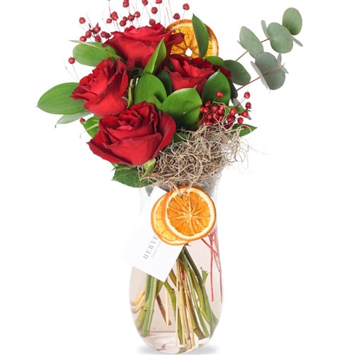 All Season Love Roses (4lü Kırmızı Güller Buketi)
