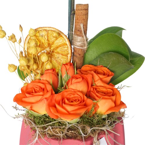 Blush Orchid Roses (Mor Orkide ve Güller Aranjmanı)
