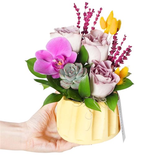 Vibrance Lilac Roses (Lila Güller Aranjmanı)