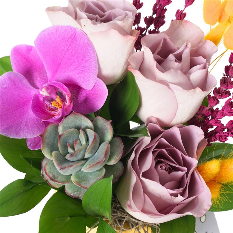Vibrance Lilac Roses (Lila Güller Aranjmanı)