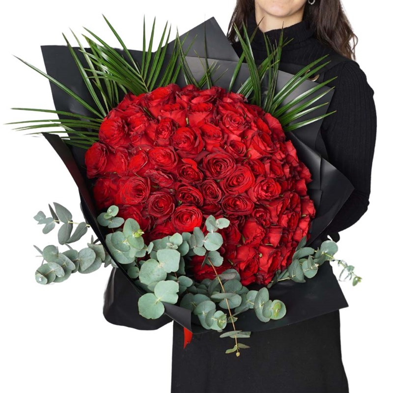 101 Adet Kırmızı Güller Buketi (Endless Love 101 Roses)
