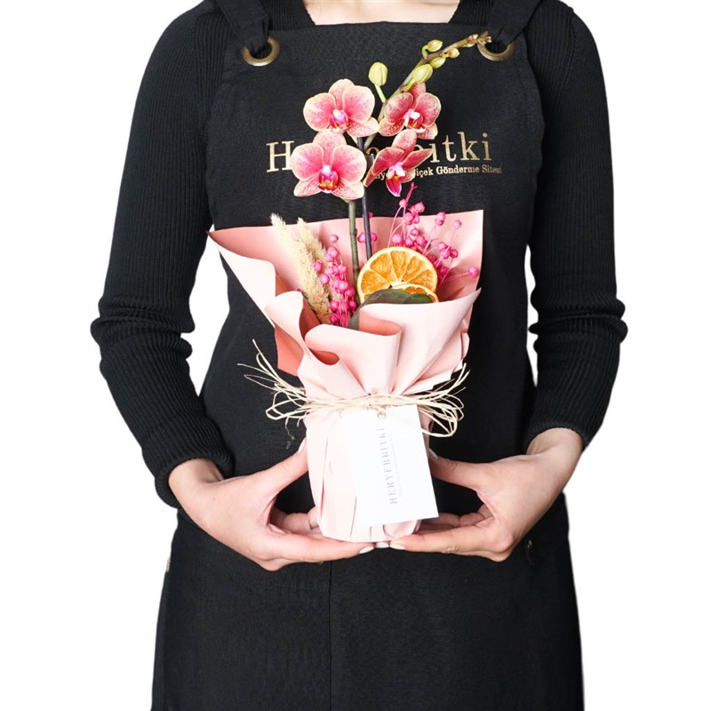 Coral Beauty (Fire Orchid Arrangement)