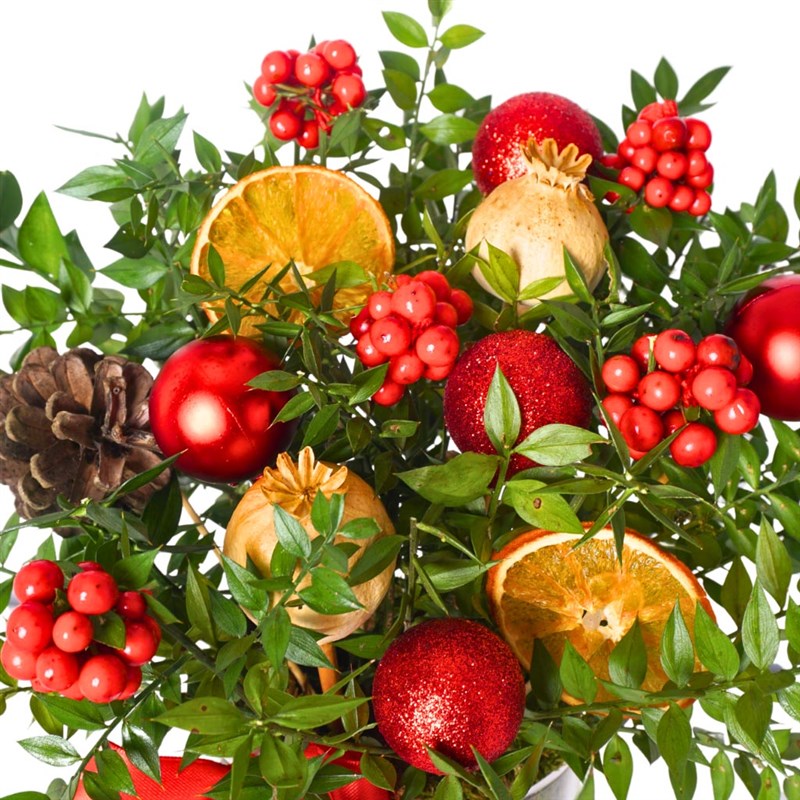 New Year Elegance (Cam Vazolu Deluxe Kokina Aranjmanı)