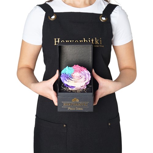 Premium Kutuda XL Rainbow Solmayan Gül