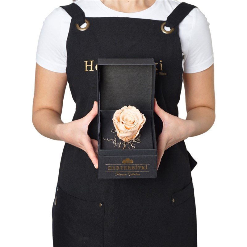 Premium Kutuda Solmayan Somon Gül