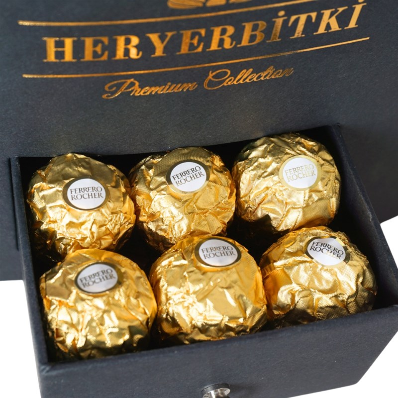Premium Heart-Shaped Box with Red and White Roses and Ferrero Rocher