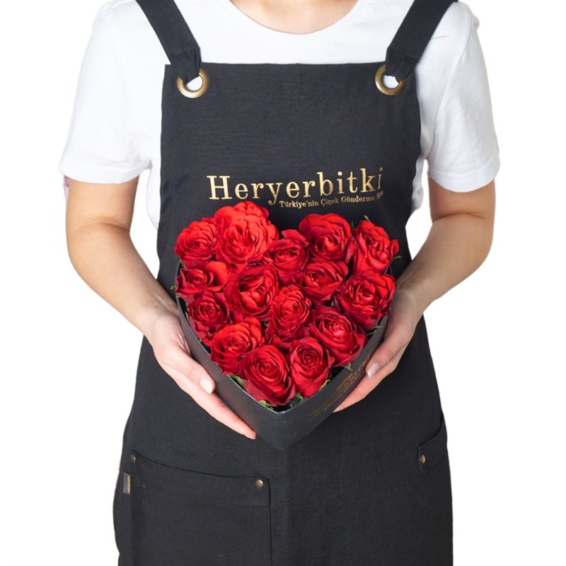 Heart Premium Box with 19 Red Roses