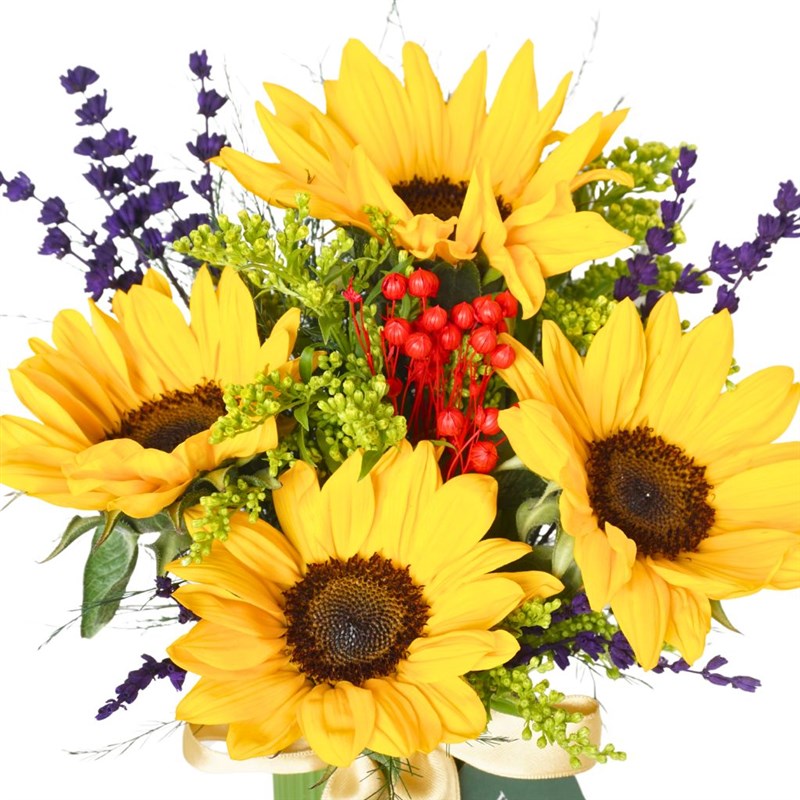 Floral My Sunshine (Ayçiçeği Buketi Aranjmanı)