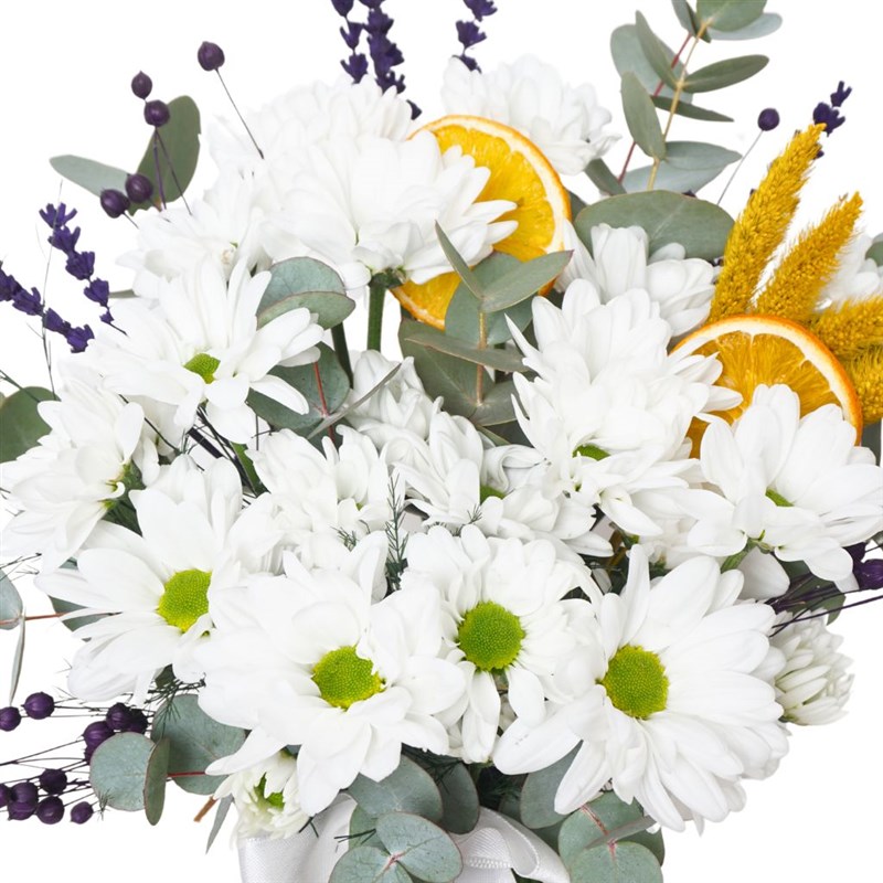 Floral Daisy Gift (Beyaz Papatya Buketi)