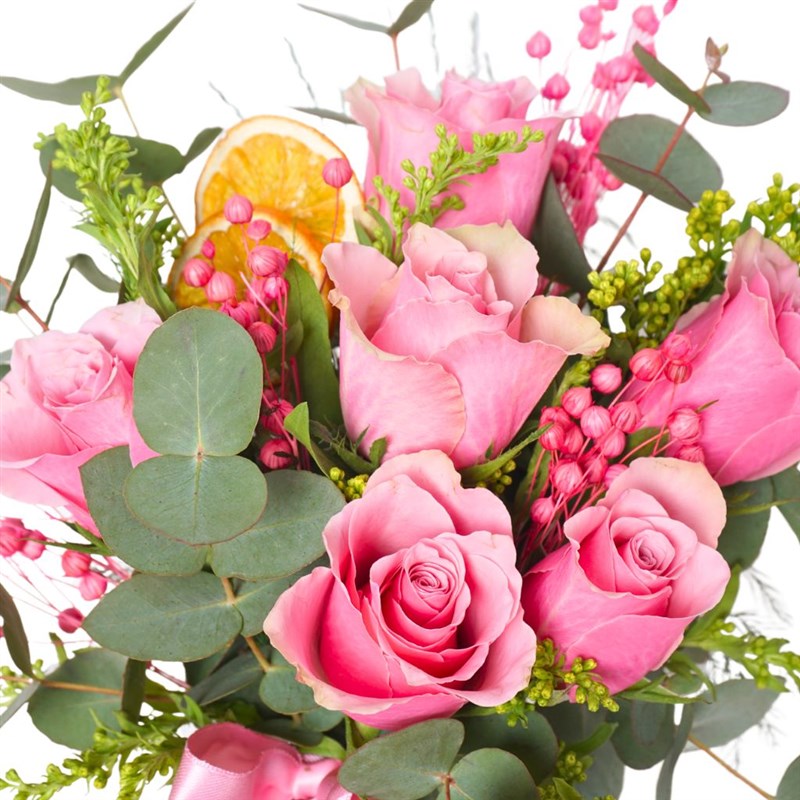 Floral Pink Roses Bouquet