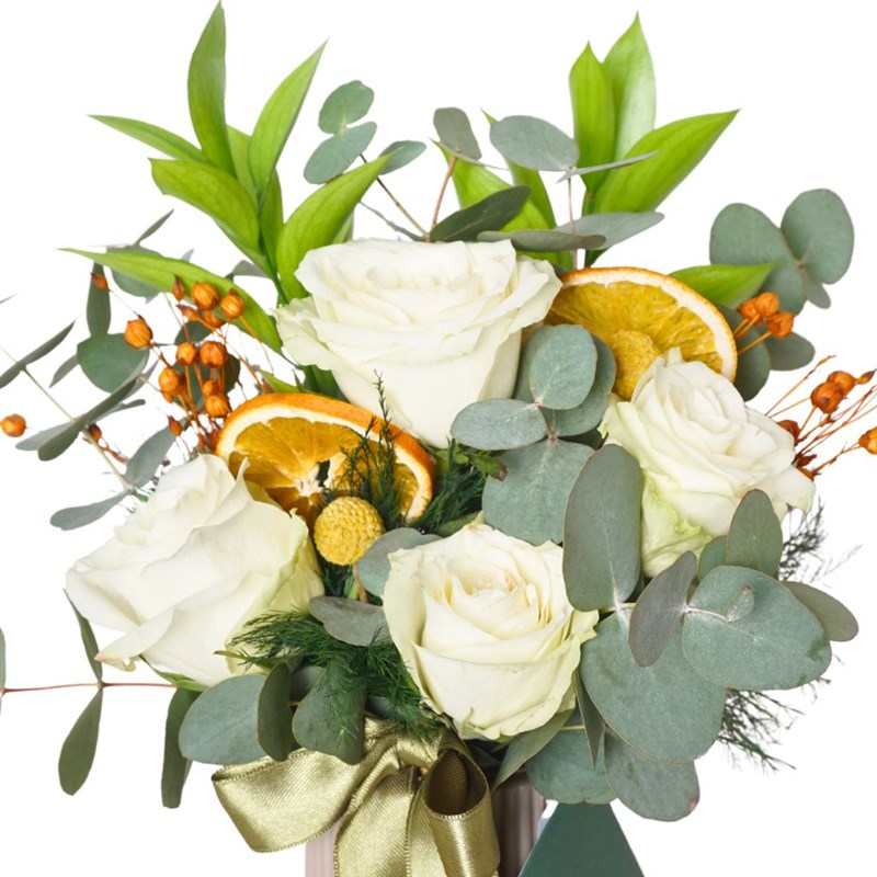 Floral White Roses Bouquet