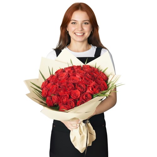 Wonderful (50'li Kırmızı Güller Buketi)