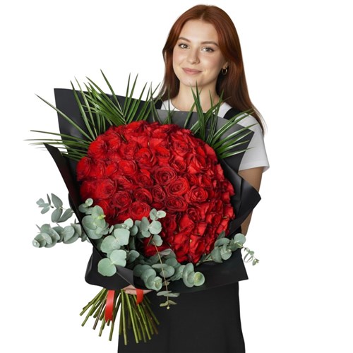 101 Adet Kırmızı Güller Buketi (Endless Love 101 Roses)