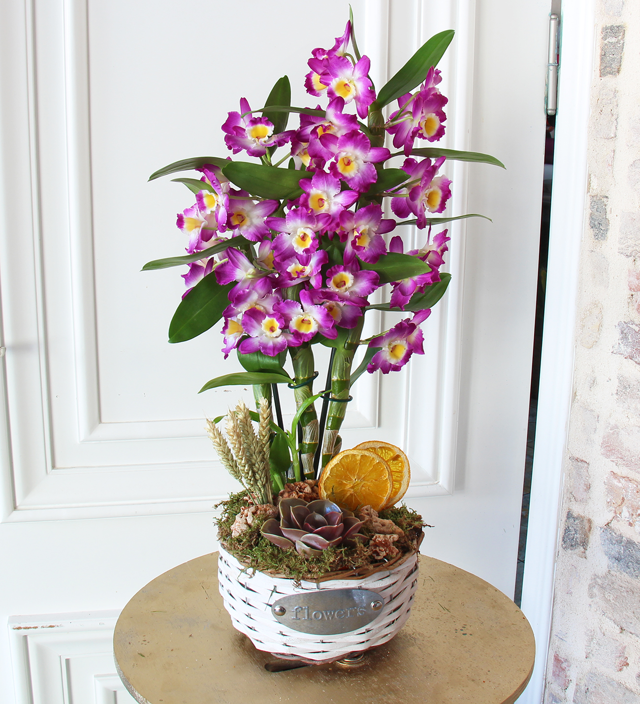 Matila sepette Dendrobium Deluxe Orkide 