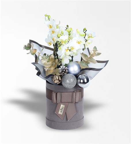 3-4 Dallı Bougetto Orkide Ve Yılbaşı Süsleri