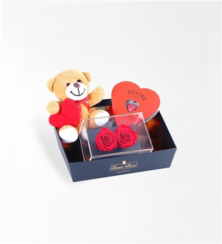 Heart to Heart Gift Set - 2 Everlasting Roses