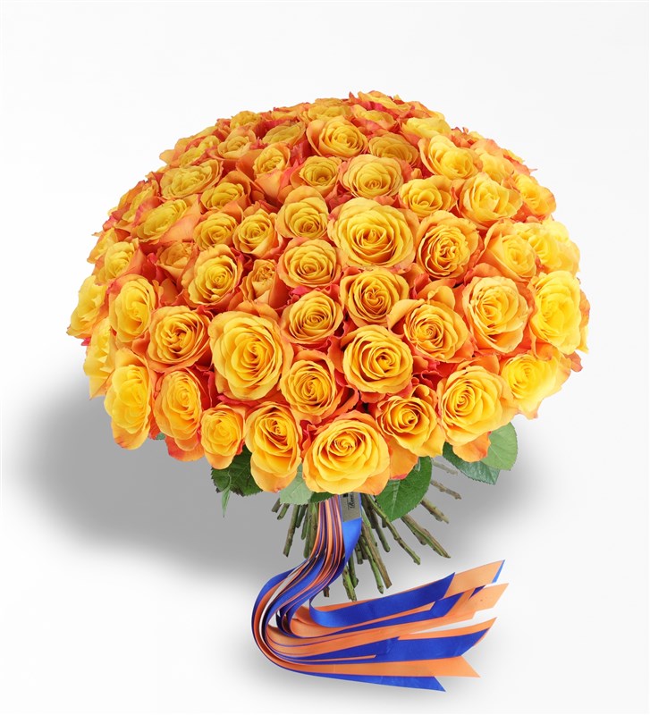 Confy - 60 Orange Rose Bouquet