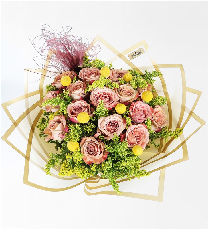 15 Cappuccino Rose Bouquet