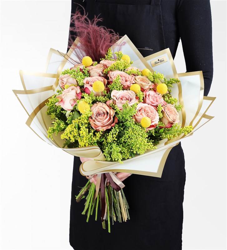 15 Cappuccino Rose Bouquet