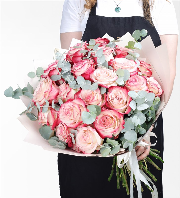 21 Paloma Pink Rose Bouquet